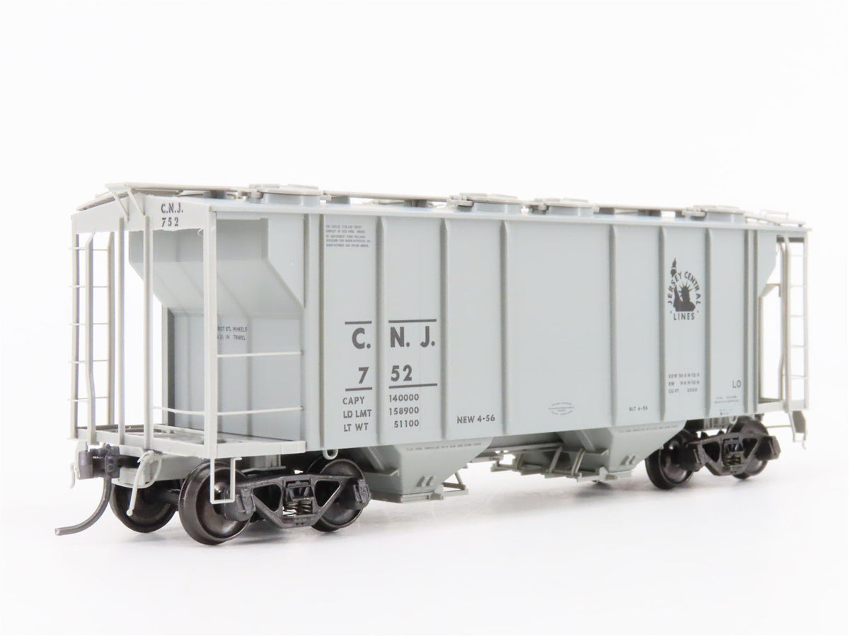 HO Scale Kadee 8314 CNJ Jersey Central Lines 2-Bay Covered Hopper #752