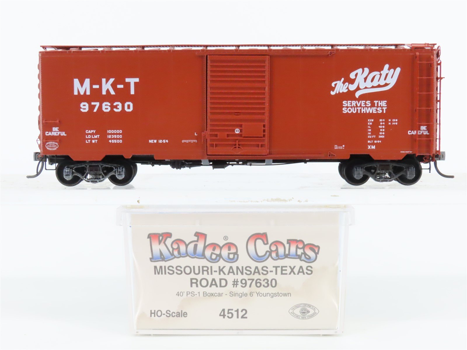 HO Scale Kadee 4512 M-K-T Katy Railroad 40' Single Door Box Car #97630