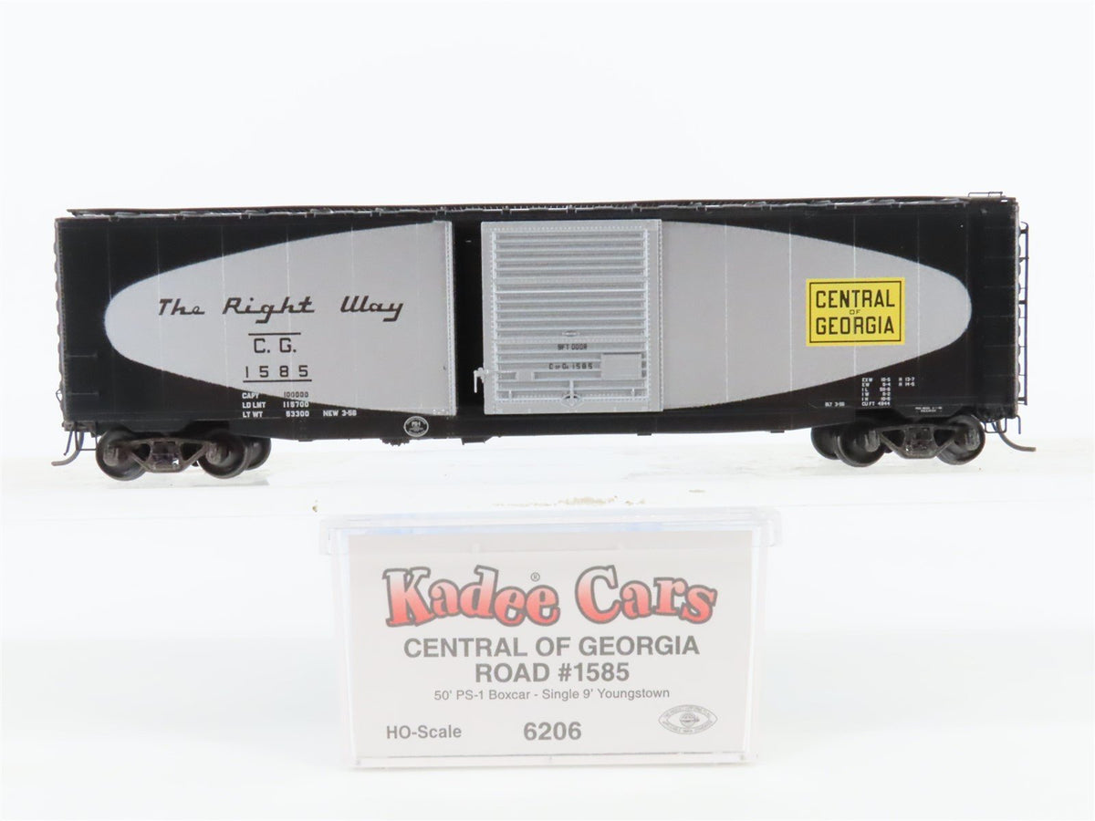 HO Scale Kadee 6206 CG Central of Georgia 50&#39; Single Door Box Car #1585