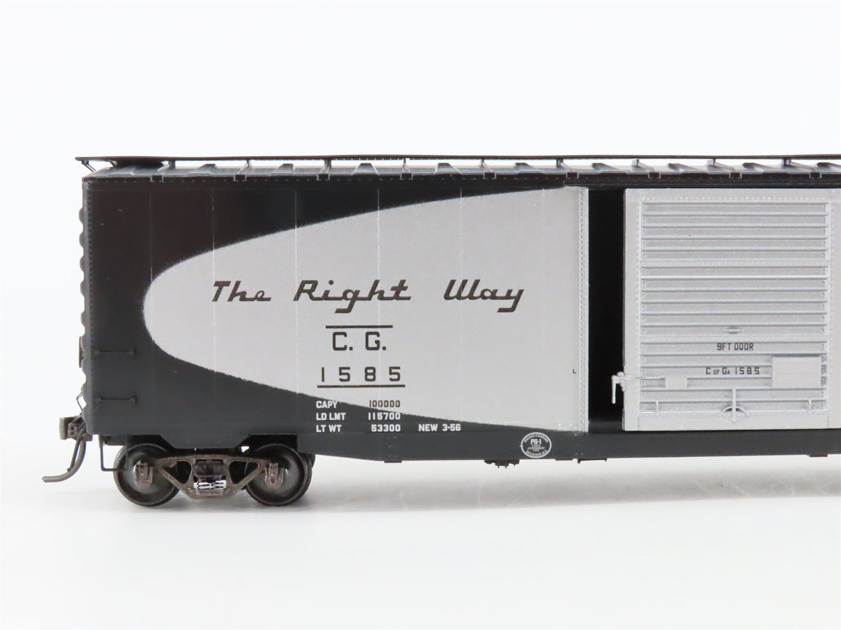 HO Scale Kadee 6206 CG Central of Georgia 50&#39; Single Door Box Car #1585