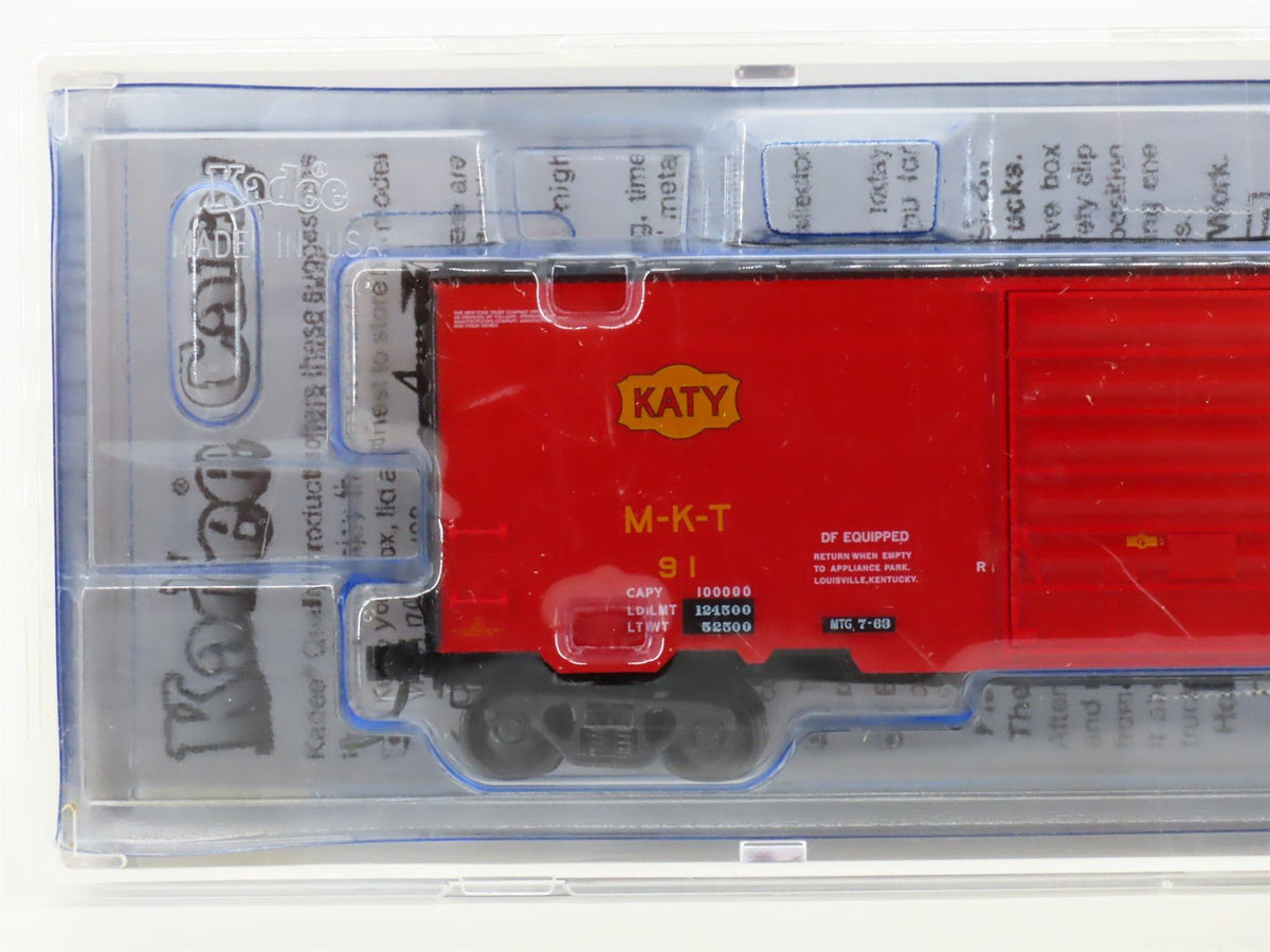 HO Scale Kadee 5232 M-K-T Katy Railroad 40&#39; Single Door Box Car #91 - Sealed