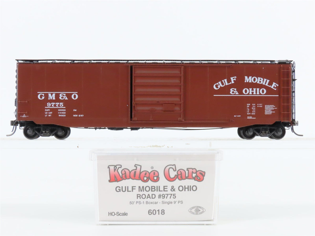 HO Scale Kadee 6018 GM&amp;O Gulf Mobile &amp; Ohio 50&#39; Single Door Box Car #9775