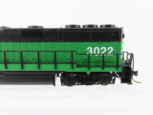 N Scale Atlas BN Burlington Northern EMD GP40 Diesel Locomotive #3022