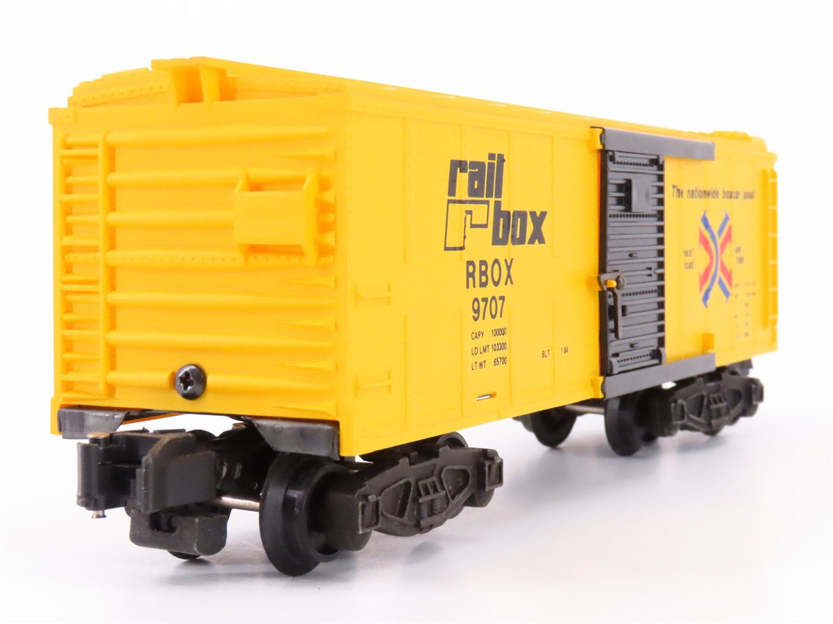 S Scale American Flyer 4-9707 RBOX Railbox 40&#39; Boxcar #9707