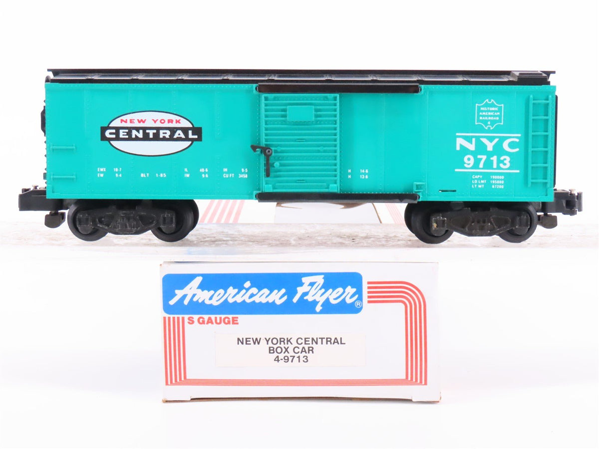 S Scale American Flyer 4-9713 NYC New York Central 40&#39; Boxcar #9713