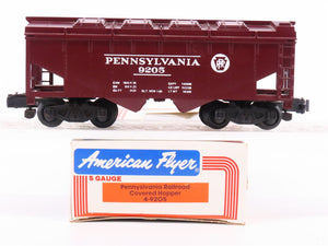 S Scale American Flyer 4-9205 PRR Pennsylvania Covered Hopper Car #9205