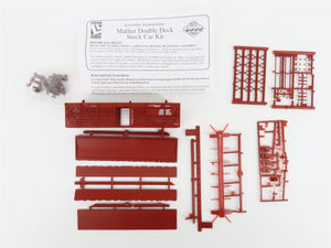 LOT of 6 HO Scale PROTO 2000 Kits CB&Q/B&O/ACY/GM&O 40' Double Deck Stock Cars