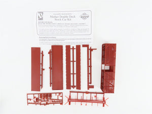 LOT of 6 HO Scale PROTO 2000 Kits CB&Q/B&O/ACY/GM&O 40' Double Deck Stock Cars