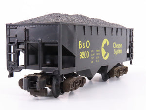 S Scale American Flyer 4-9200 B&O Chessie System Open Hopper Car #9200