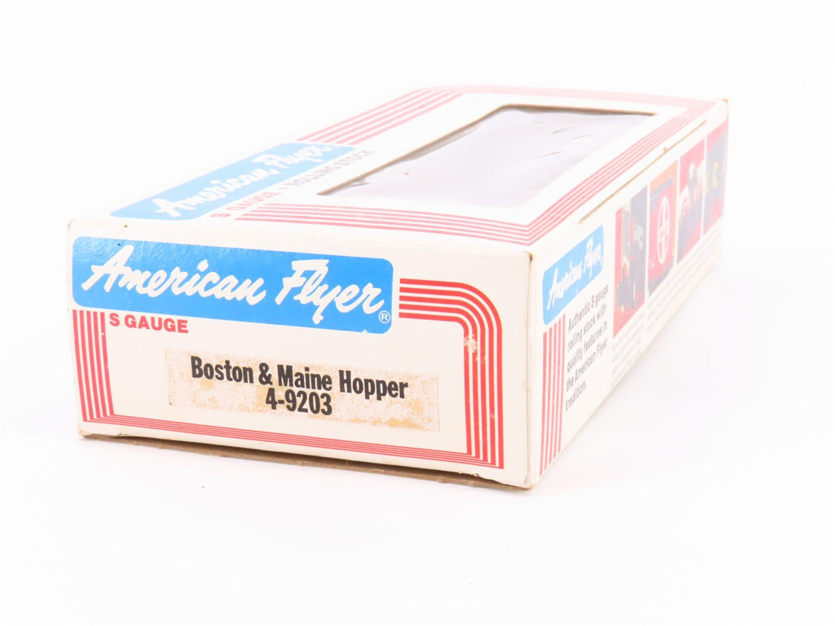 S Scale American Flyer 4-9203 B&amp;M Boston &amp; Maine Open Hopper Car #9203