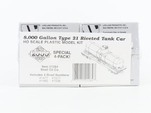 HO Scale PROTO 2000 Kit #21284 Shell Oil Co. Single Dome Tank Car 4-Pack Sealed