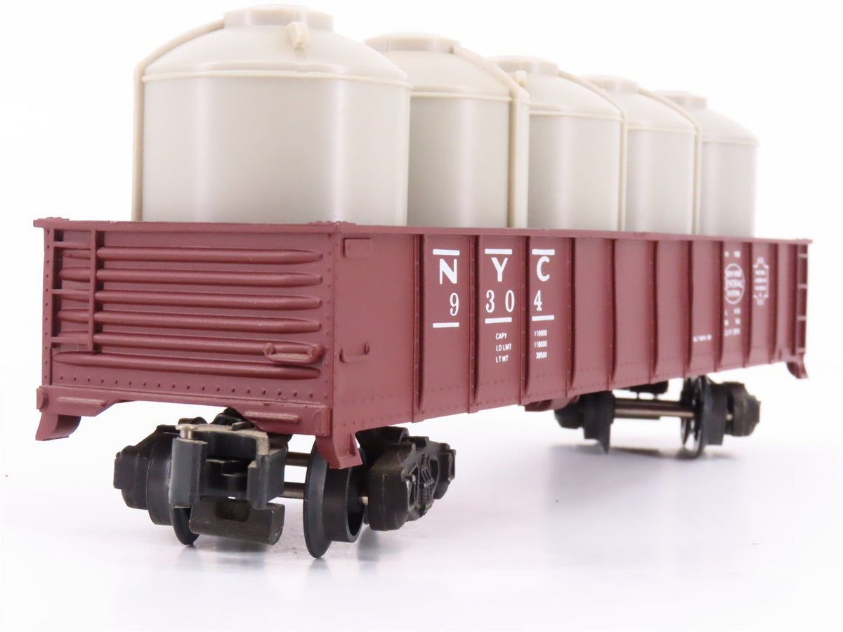 S Scale American Flyer 4-9304 NYC New York Central Gondola Car #9304 wCanisters