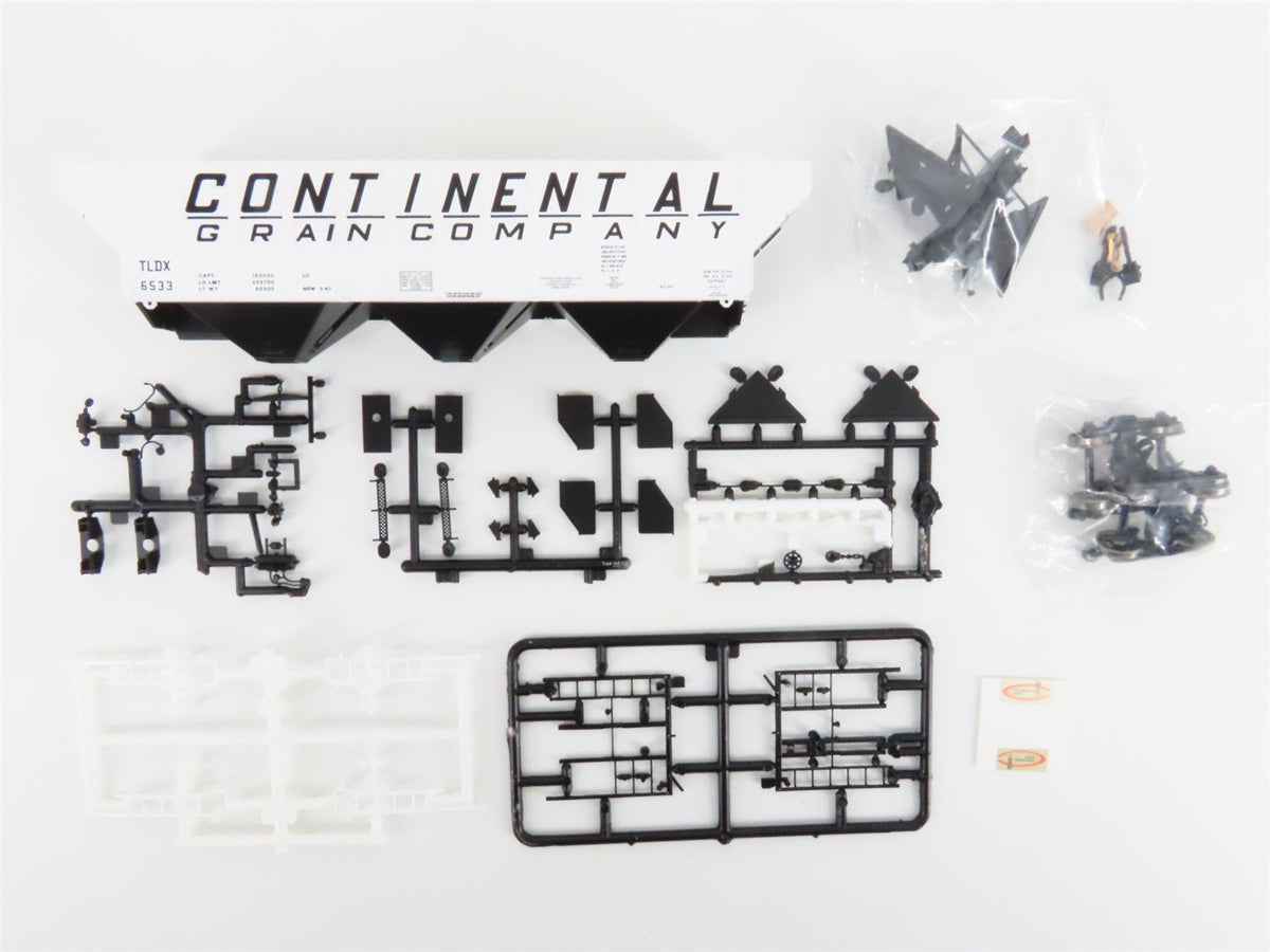 HO Scale PROTO 2000 Kit #21877 Continental Grain Company Covered Hopper 4-Pack