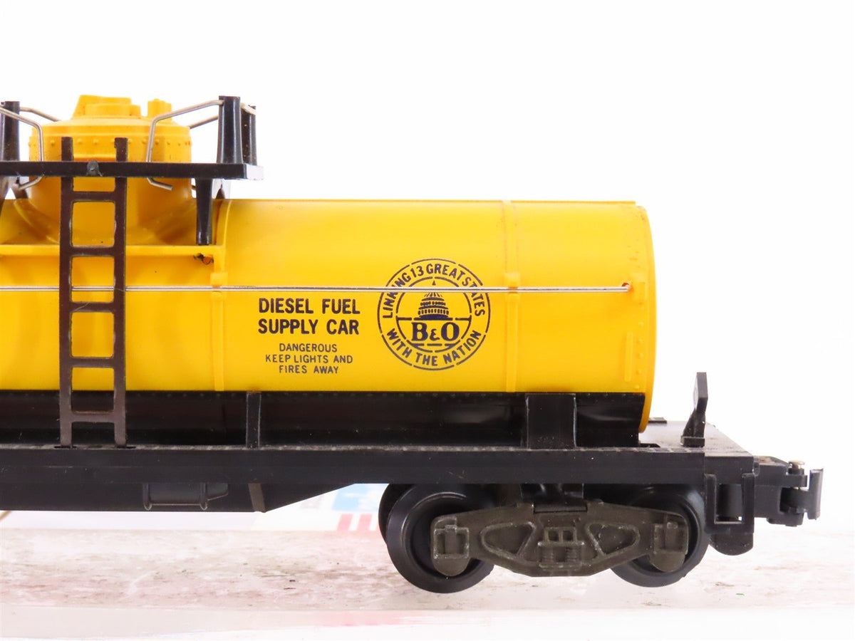 S Scale American Flyer 4-9102 B&amp;O Baltimore &amp; Ohio Single Dome Tankcar #X9102