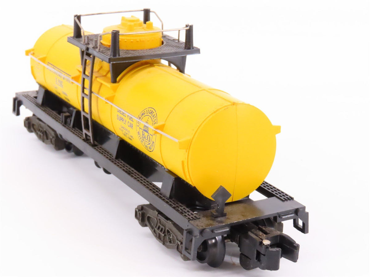 S Scale American Flyer 4-9102 B&amp;O Baltimore &amp; Ohio Single Dome Tankcar #X9102