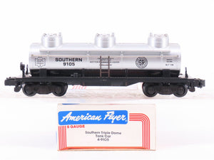 S Scale American Flyer 4-9105 Southern Railway 3 Dome Tankcar #9105