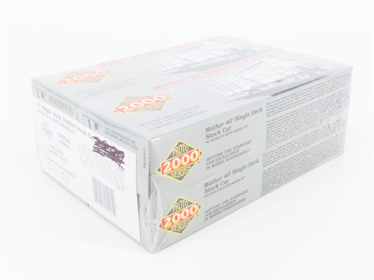 HO Scale PROTO 2000 Kit #21205 NP Northern Pacific 40&#39; Stock Car 4-Pack Sealed