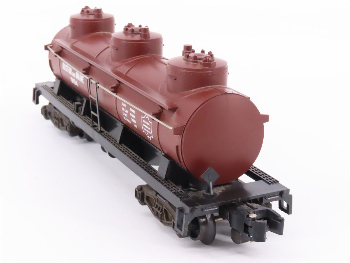 S Scale American Flyer 4-9104 B&amp;M Boston &amp; Maine 3 Dome Tankcar #9104