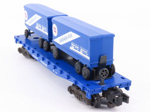 S Scale American Flyer 6-48502 Wabash Railway Flatcar #48502 w2 WAB Trailers