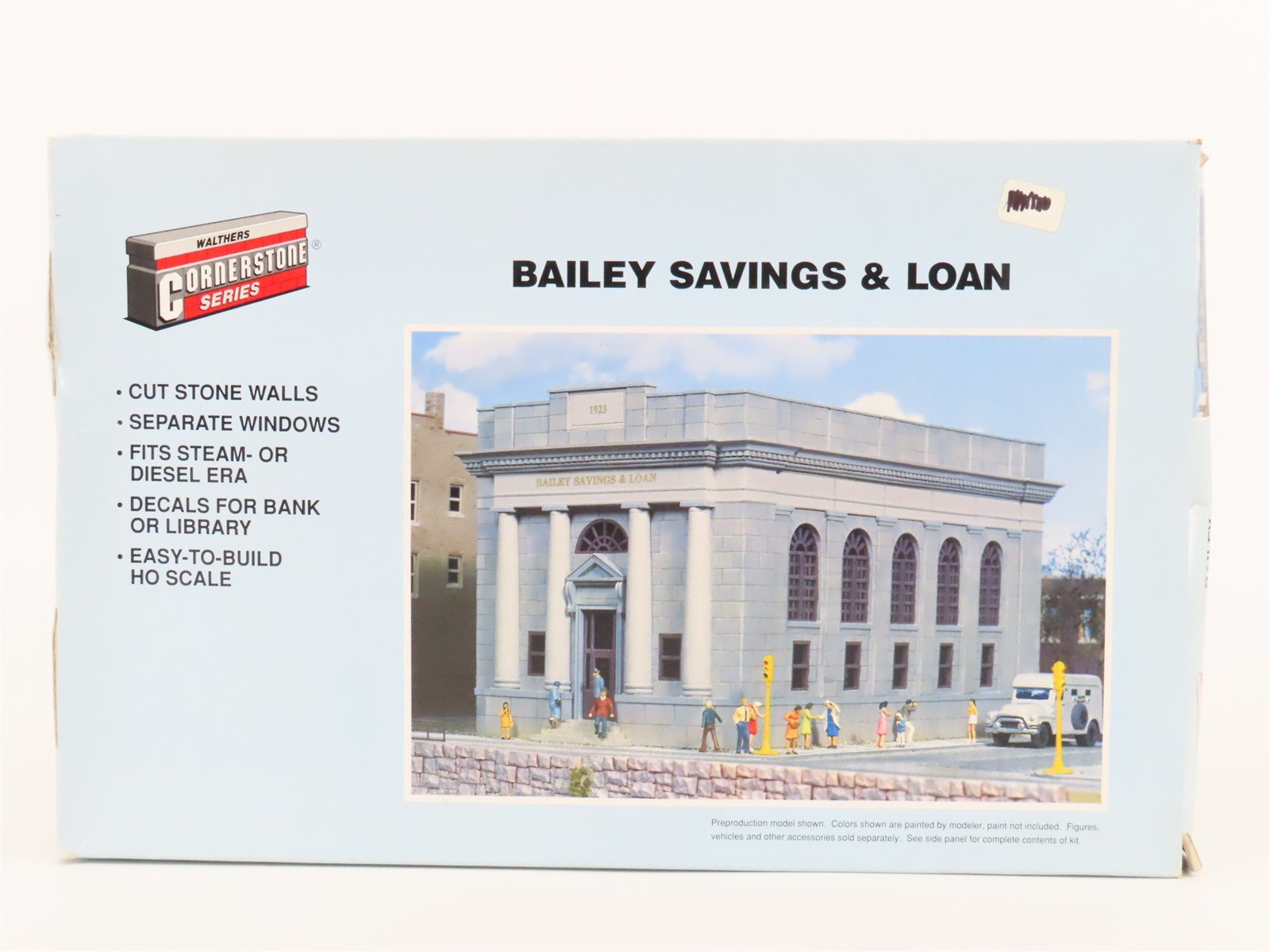 HO 1/87 Scale Walthers Cornerstone Kit 933-3031 Bailey Savings & Loan Bank