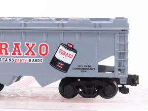 S Scale American Flyer 6-48475 1991 NASG GACX Boraxo Covered 2-Bay Hopper #591