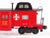 S Scale American Flyer 4-9405 ATSF Santa Fe Lighted Caboose #9405