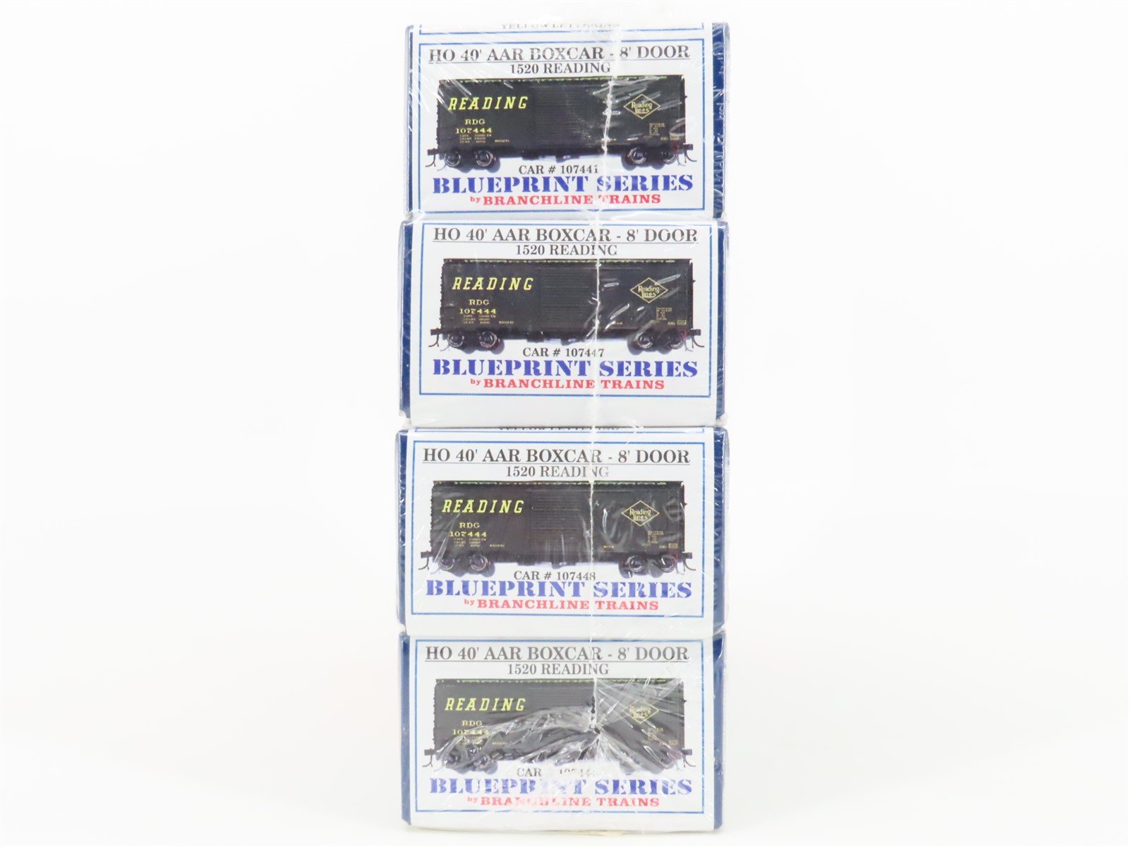 HO Branchline Blueprint Series Kits #1520 RDG Reading Box Car 4-Pack - Sealed