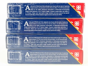 HO Branchline Blueprint Series Kits #1520 RDG Reading Box Car 4-Pack - Sealed