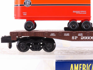 S Scale American Flyer 6-48246 SP Railway TTOS 2006 Flatcar #26606 w/Trailers