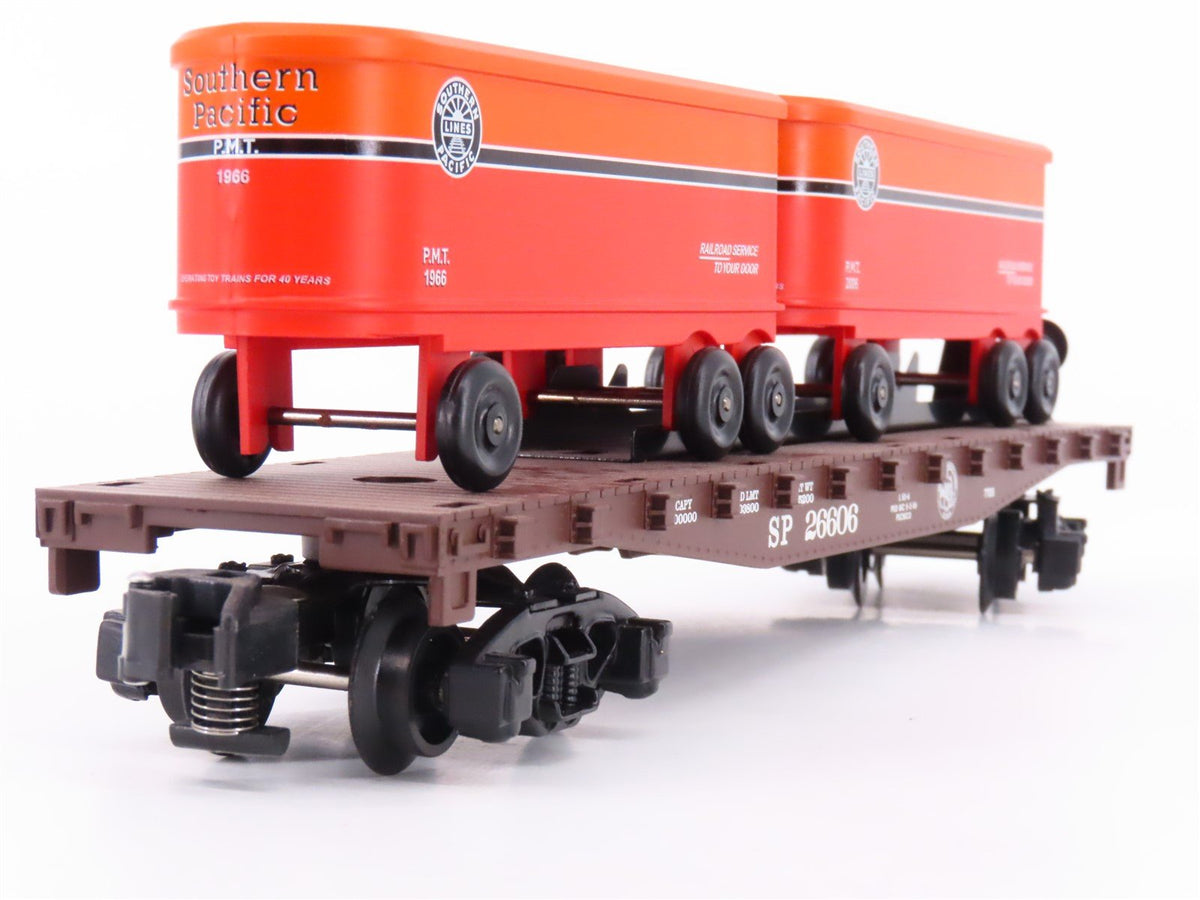 S Scale American Flyer 6-48246 SP Railway TTOS 2006 Flatcar #26606 w/Trailers