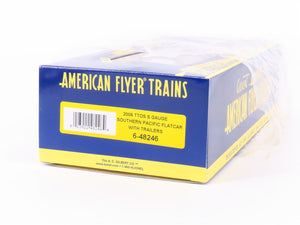 S Scale American Flyer 6-48246 SP Railway TTOS 2006 Flatcar #26606 w/Trailers