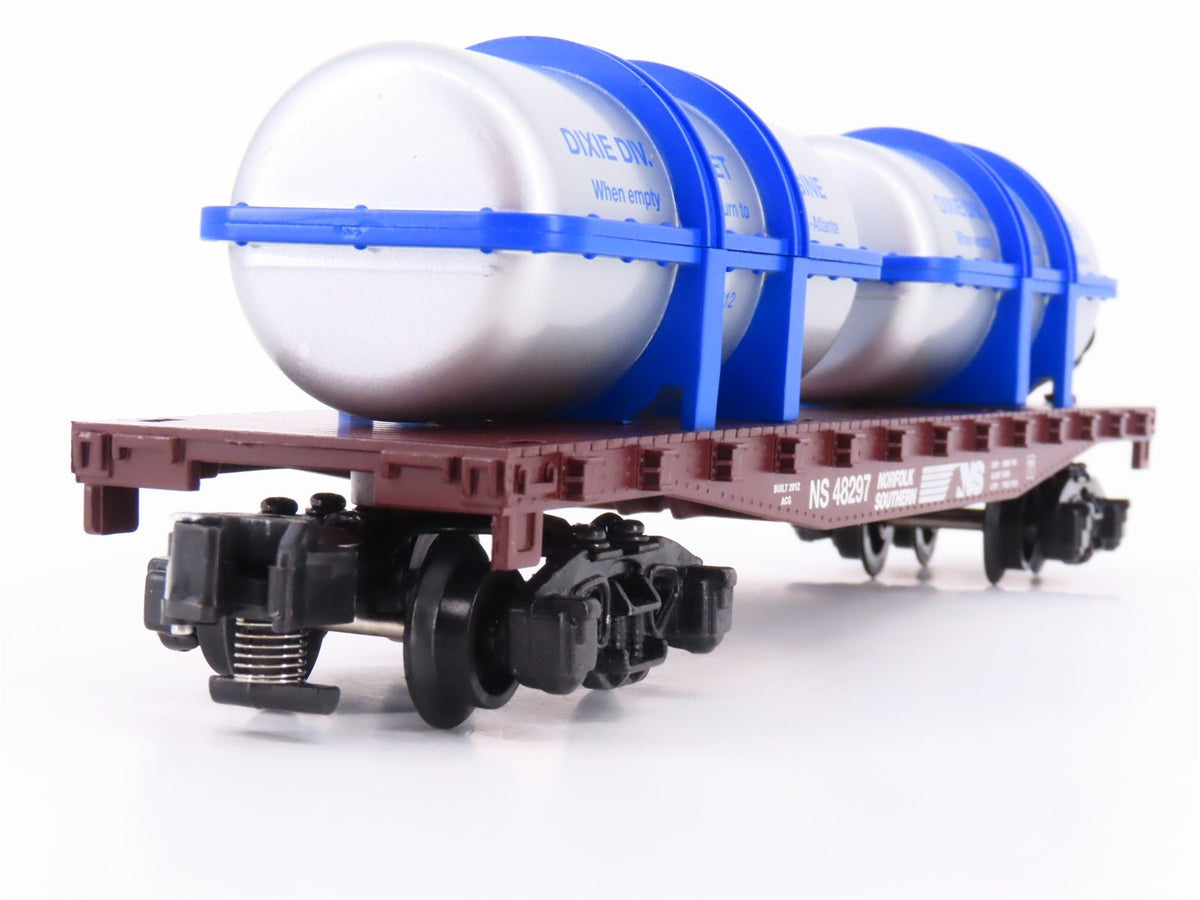 S Scale American Flyer 6-48297 TCA 2012 Convention NS Flat Car #48297 w/ Engines