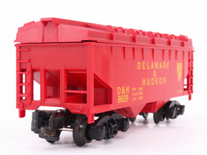 S Scale American Flyer 6-48609 D&H Delaware & Hudson 2-Bay Covered Hopper #8609