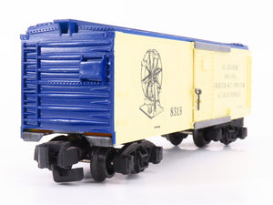 S Scale American Flyer 6-48318 A.C. Gilbert 1884-1961 Single Door Box Car #8318