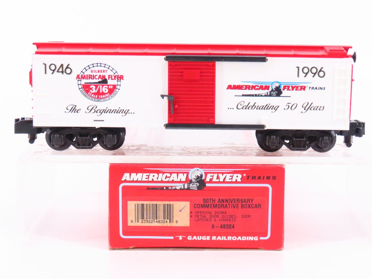 S Scale American Flyer 6-48324 50th Anniversary Commemorative Box Car #1946-1996