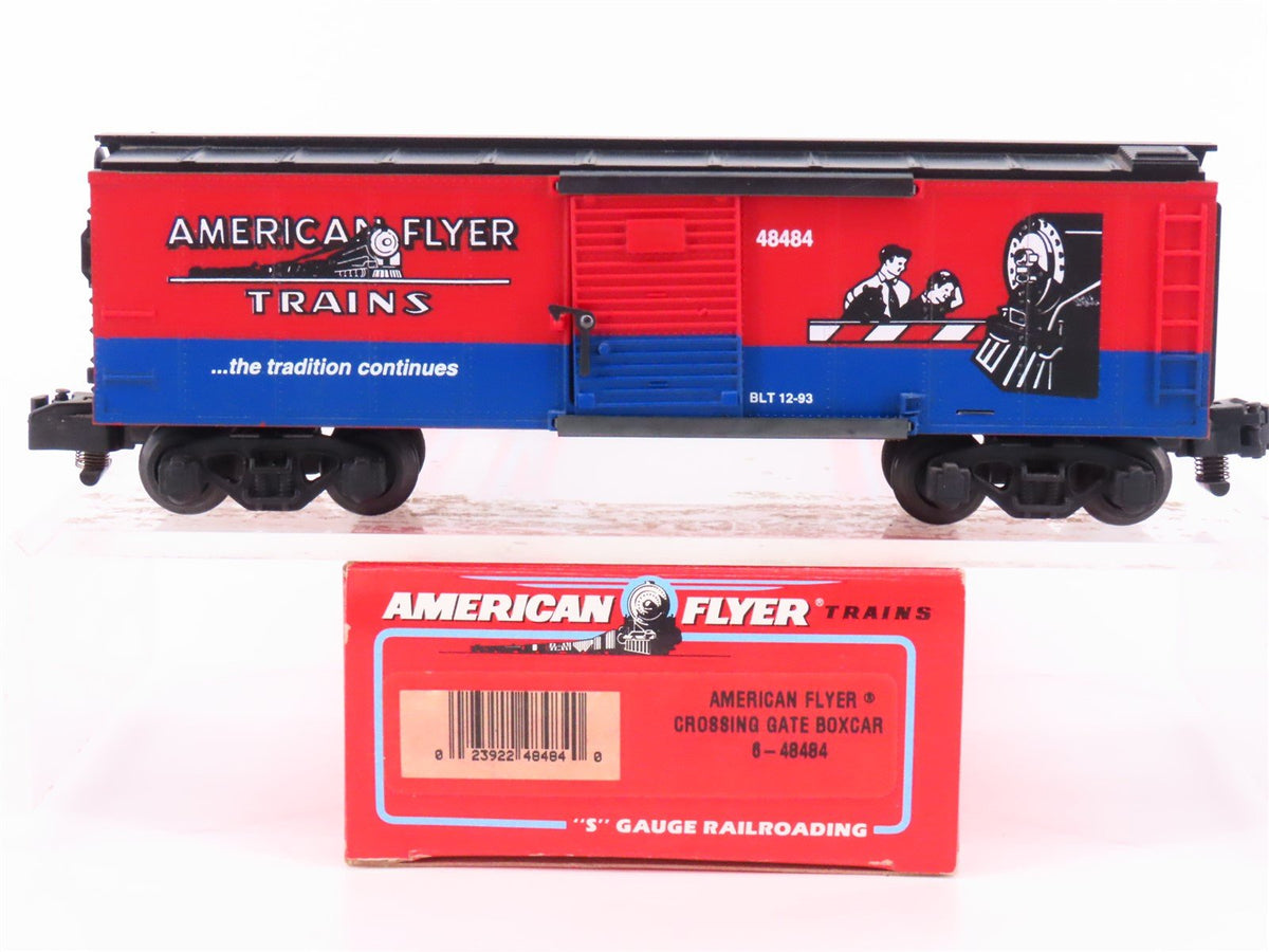 S Scale American Flyer 6-48484 Crossing Gate Single Door Box Car #48320