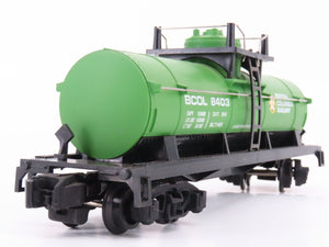 S Scale American Flyer 6-48403 BCOL British Columbia Railway Tank Car #8403