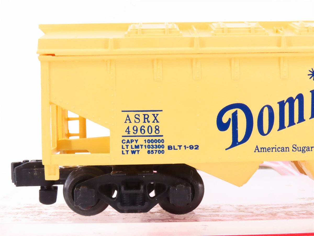 S Scale American Flyer 6-49608 ASRX Domino Sugars 2-Bay Covered Hopper #49608