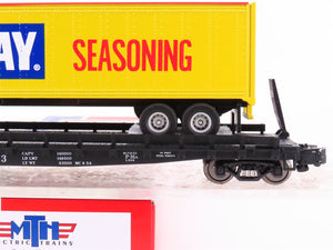 S Scale MTH 35-76037 B&O Baltimore & Ohio Flatcar #9523 w/45' Old Bay Trailer