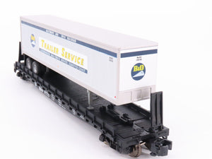 S Scale MTH 35-76002 B&O Baltimore & Ohio Flatcar #8775 w/45' Trailer