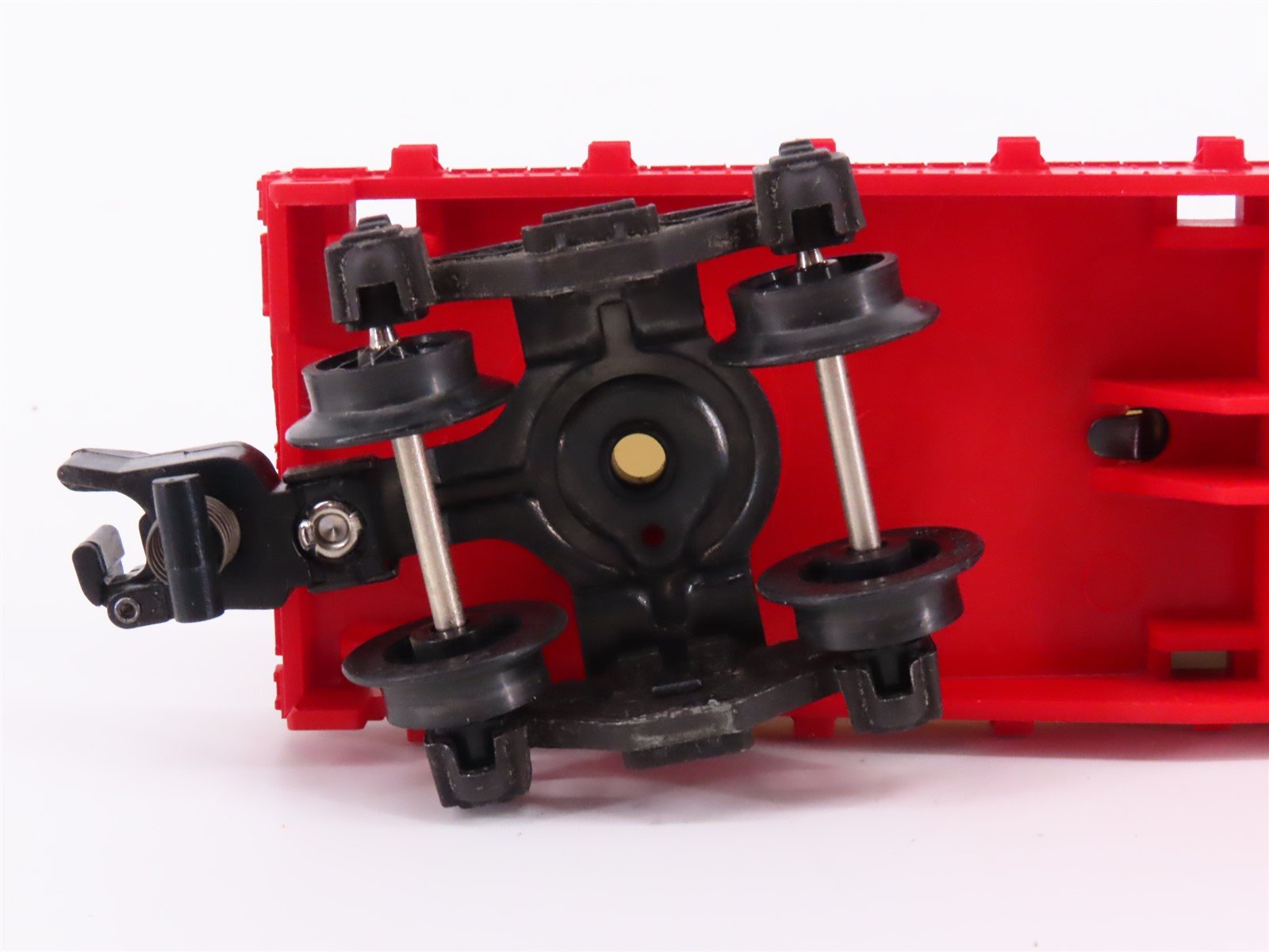 S Scale American Flyer 6-48491 TCA 1995 BN Burlington Northern Flat Car v/ Vans