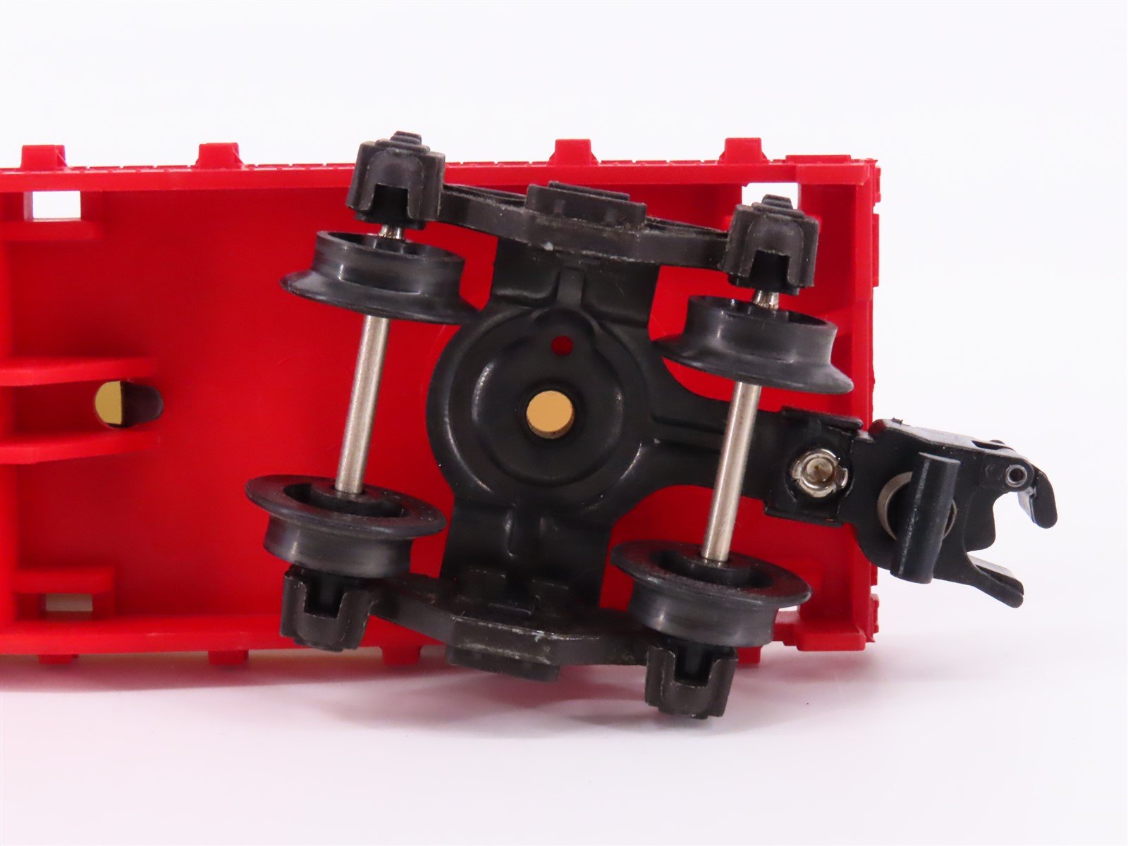 S Scale American Flyer 6-48491 TCA 1995 BN Burlington Northern Flat Car v/ Vans