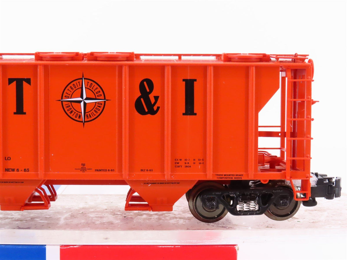 S Scale MTH 35-75014 DT&amp;I Railway PS-2 2 Bay Covered Hopper Car #11135