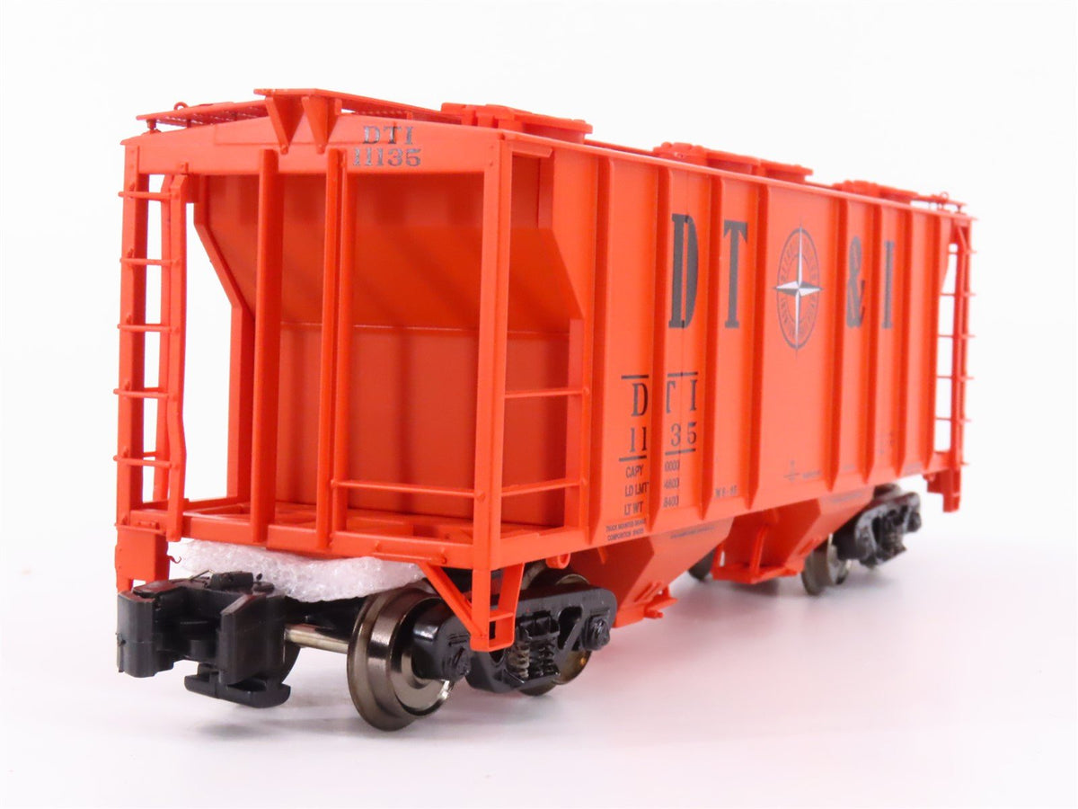 S Scale MTH 35-75014 DT&amp;I Railway PS-2 2 Bay Covered Hopper Car #11135