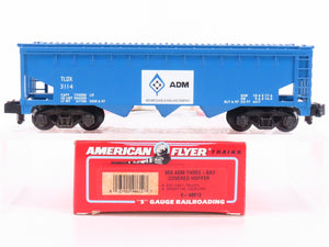 S Scale American Flyer 6-48612 TLDX ADM 3-Bay Covered Hopper #3114