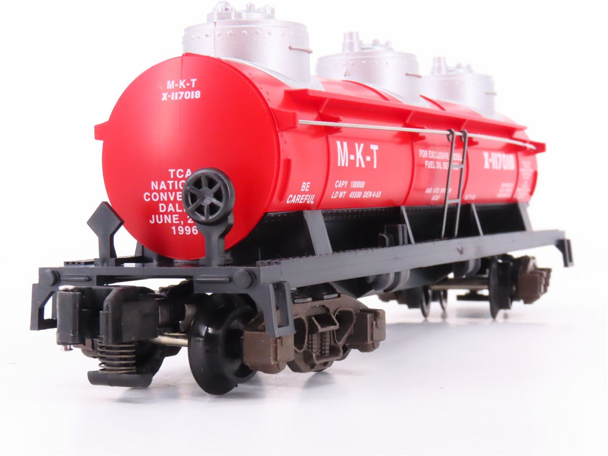 S Scale American Flyer 6-48497 TCA 1996 M-K-T 3-Dome Tank Car X-117018