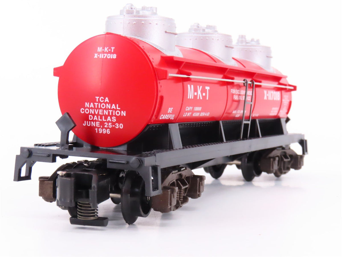 S Scale American Flyer 6-48497 TCA 1996 M-K-T 3-Dome Tank Car X-117018