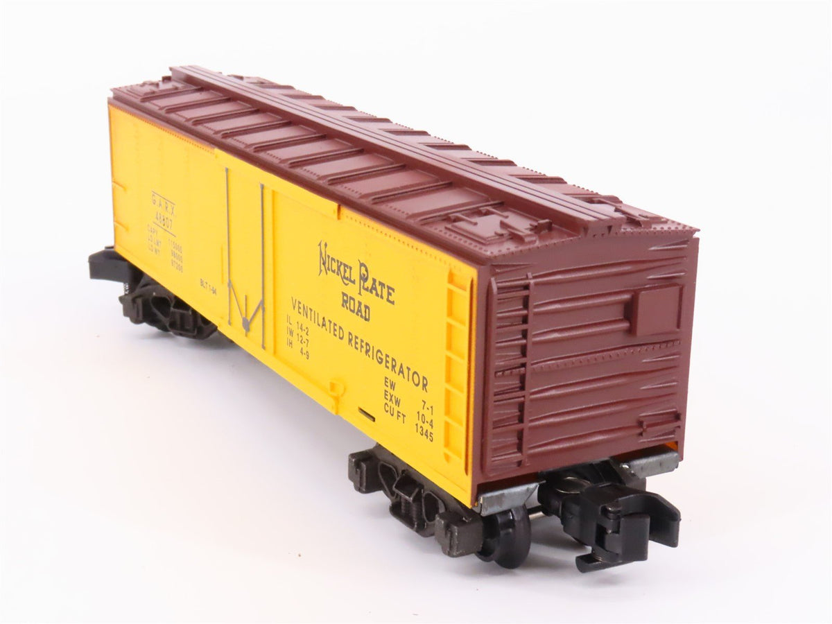 S Scale American Flyer 6-48807 GARX NKP Nickel Plate Road Reefer #48807