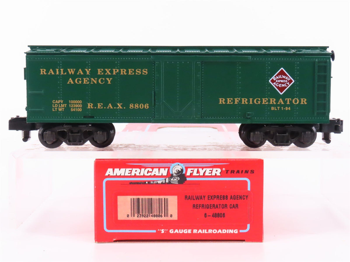 S Scale American Flyer 6-48806 REAX Railway Express Agency Reefer #8806