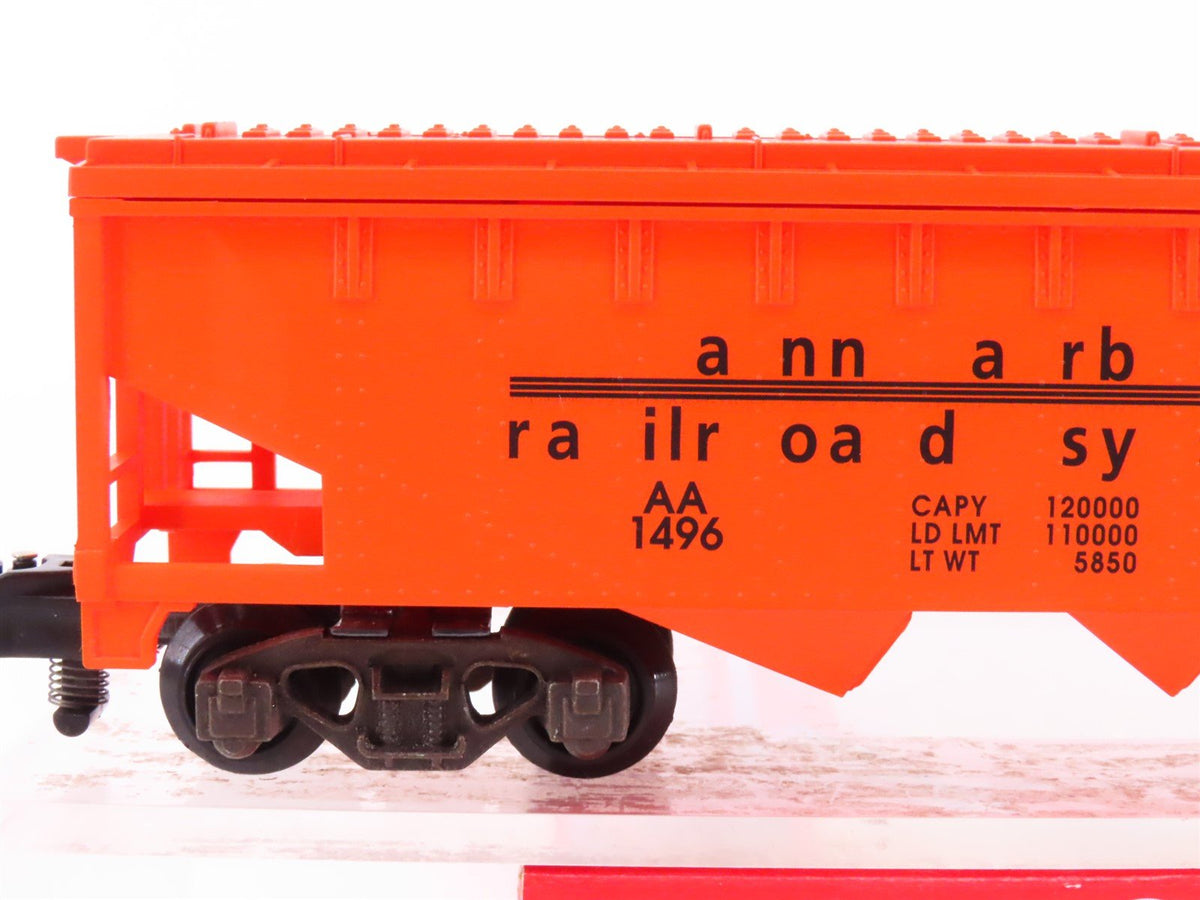 S Scale American Flyer 6-52094 NASG 1996 AA Ann Arbor 3-Bay Covered Hopper #1496